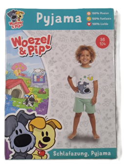 40315 Woezel en Pip Pyjama Groen Maat 98-104
