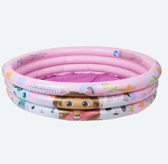 17509 Gabby's Dollhouse Opblaasbaar Zwembad 97 cm 3 Rings Roze