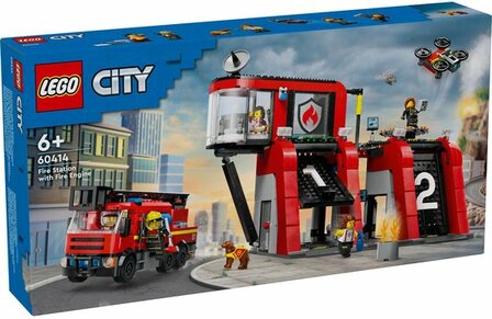 60414 LEGO City Brandweerkazerne en brandweerauto