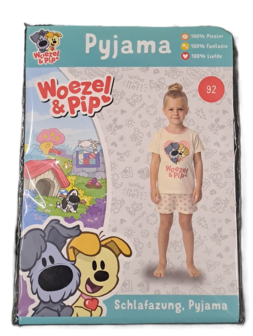 40384 Woezel en Pip Pyjama Roze Maat 92