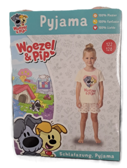 40414 Woezel en Pip Pyjama Roze Maat 122-128