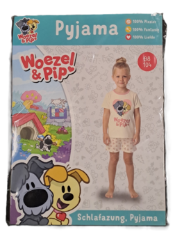 40391 Woezel en Pip Pyjama Roze Maat 98-104