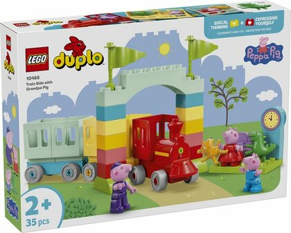 10466 LEGO DUPLO Peppa Big Treinrit met Opa Big