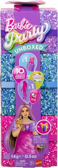 308637 Barbie pop met roze glitters