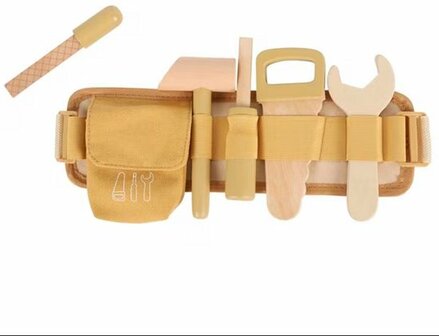 61025 Playing Kids Houten Gereedschapsset met Riem   