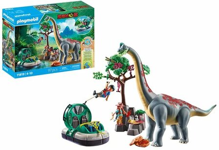 71819 PLAYMOBIL Dinos Brachiosaurus met hovercraft