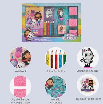 30493 Mega Kleur- en Stempelset Gabby's Dollhouse  15dlg.