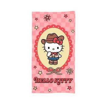 41837 Hello Kitty Cowboy Strandlaken 70x140 cm