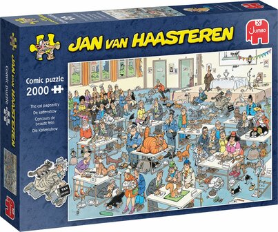 604617 Jumbo Jan van Haasteren Puzzel De Kattenshow 2000 stukjes