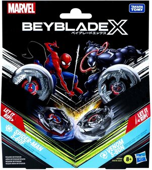 264183 Beyblade X Marvel-collab, Spider-Man 3-60F vs. Venom 3-80N