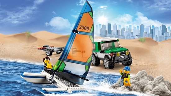 60149 LEGO City Pickup 4x4 met catamaran 