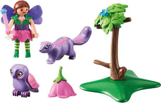 9140 PLAYMOBIL Fairies Elfje met uil en stinkdier