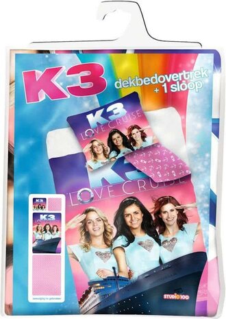 100741 Studio 100 K3 Love Cruise  Kinderdekbedovertrek - Eenpersoons - 140x200 cm