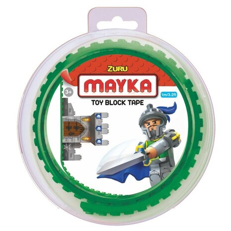 1558563 Zuru-Mayka 34634 Block Tape 2 Noppen 1m Groen