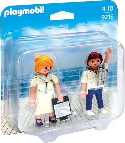 9216 PLAYMOBIL DuoPack Steward en stewardess