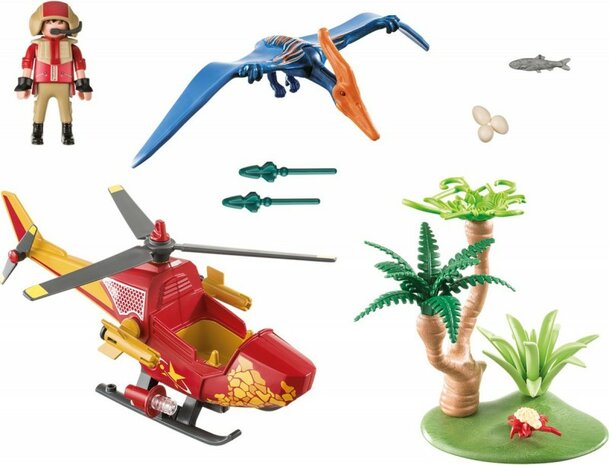9430 Playmobil Helikopter met dinosaurus Pteranodon