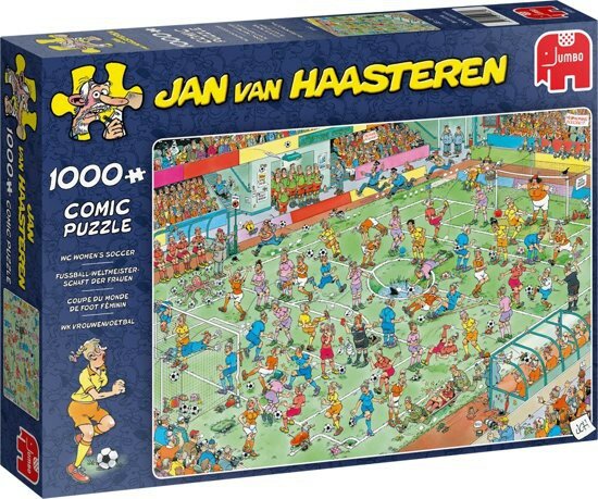 19091 Jan van Haasteren WK Vrouwenvoetbal Puzzel 1000 Stukjes