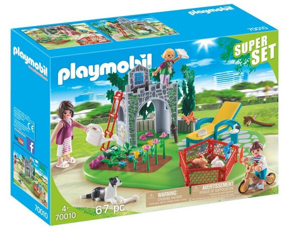 70010 PLAYMOBIL SuperSet Familietuin