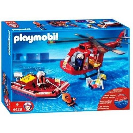 4428 PLAYMOBIL City Action Reddingshelikopter en boot