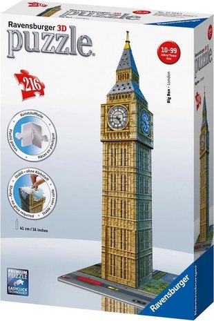 125548 Ravensburger 3D Puzzel Big Ben 216 stukjes