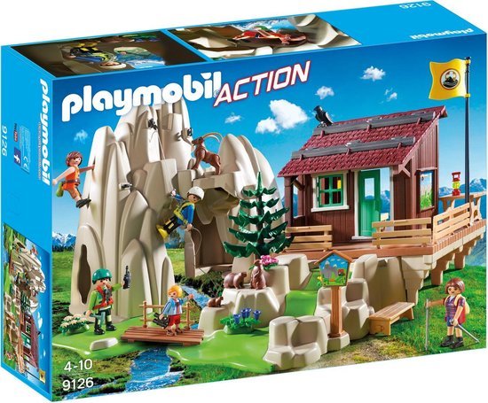 9126 Playmobil Bergbeklimmers met berghut