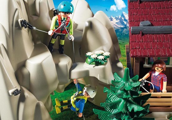 9126 Playmobil Bergbeklimmers met berghut