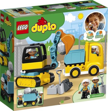 10931 LEGO DUPLO Truck & Graafmachine met Rupsbanden