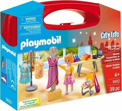 5652 PLAYMOBIL City Life Fashion Boutique Carry Case