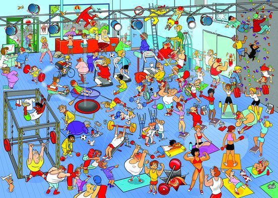71348 Goliath Puzzel That's Life The Gym 1000 stukjes