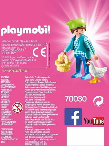 70030 PLAYMOBIL Playmo Friends Boerin met Kip