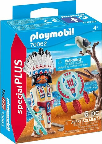 70062 PLAYMOBIL Special Plus Inheems stamhoofd