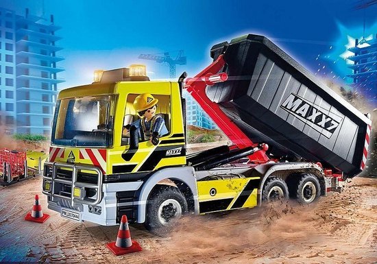 70444 PLAYMOBIL City Action Vrachtwagen met Wissellaadbak