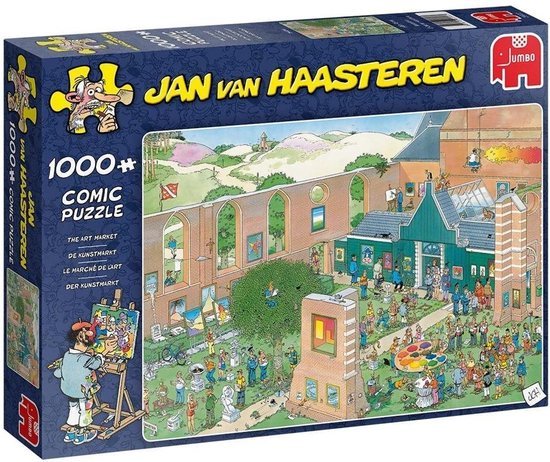 20022 Jumbo Puzzel Jan van Haasteren De Kunstmarkt 1000 Stukjes
