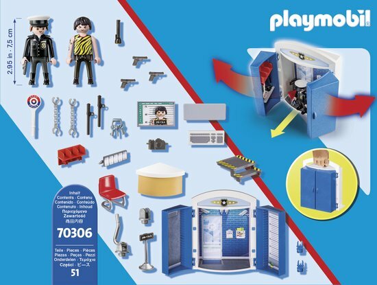 70306 PLAYMOBIL City Action Speelbox Politiestation