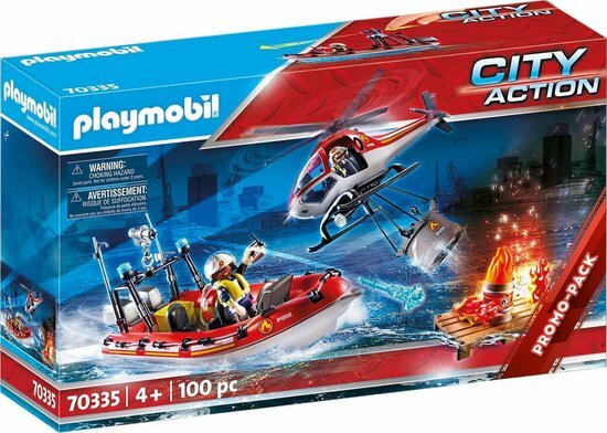 70335 PLAYMOBIL City Action Brandweermissie met helikopter en boot