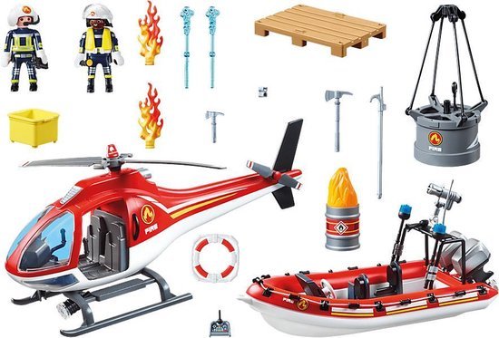 70335 PLAYMOBIL City Action Brandweermissie met helikopter en boot