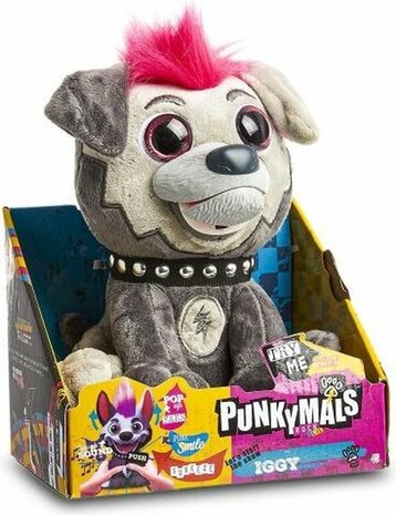 12868 Punkymals Iggy interactief hondje Grijs 24 cm