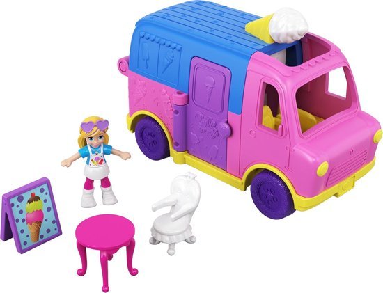 74986 Mattel Polly Pocket Pollyville Vehicles Ijscowagen