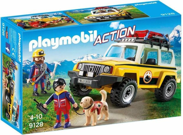 9128 PLAYMOBIL Action Reddingswerkers met terreinwagen