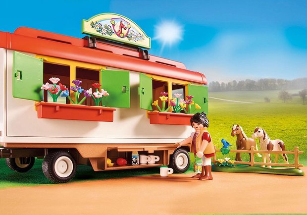 70510 PLAYMOBIL Country Ponykamp aanhanger