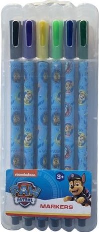 60602 Nickelodeon Paw Patrol  Stiften /Markers 12 Stuks 