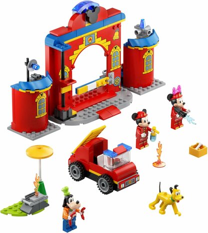 10776 LEGO Disney Mickey & Friends Brandweerkazerne & Auto