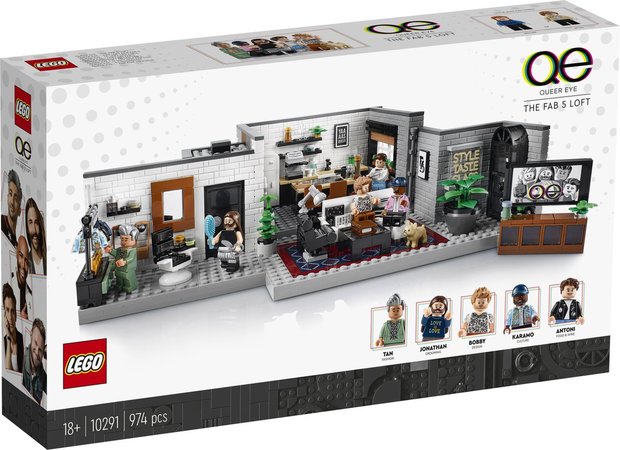 10291 LEGO Creator Expert Queer Eye De Fab 5 loft