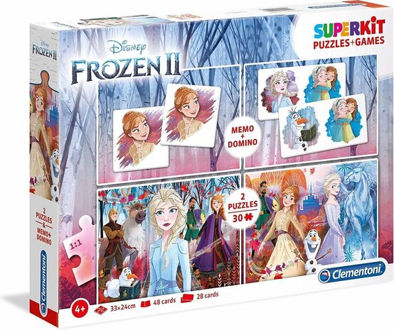 02416 Clementoni 4-in-1 Puzzel Disney Frozen 2   2x30 stukjes