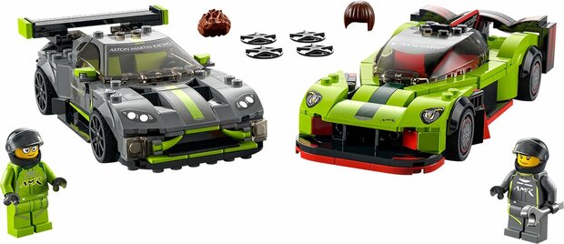 76910 LEGO Speed Champions Aston Martin Valkyrie AMR Pro En Aston Martin Vantage GT3