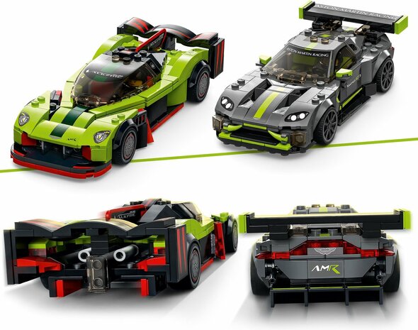 76910 LEGO Speed Champions Aston Martin Valkyrie AMR Pro En Aston Martin Vantage GT3