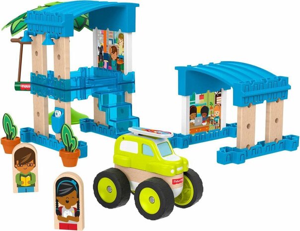 62761 Fisher-Price Wonder Makers Huis - Houten Bouwset