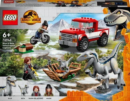 76946 LEGO Jurassic World Blue & Beta Velociraptorvangst