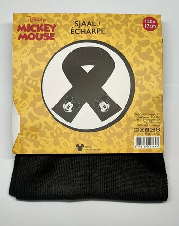 DISNEY Mickey Mouse sjaal 120 x 17 cm - ALMAspeelgoed.nl