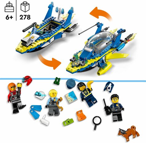 60355 LEGO City Missies Waterpolitie Recherchemissies